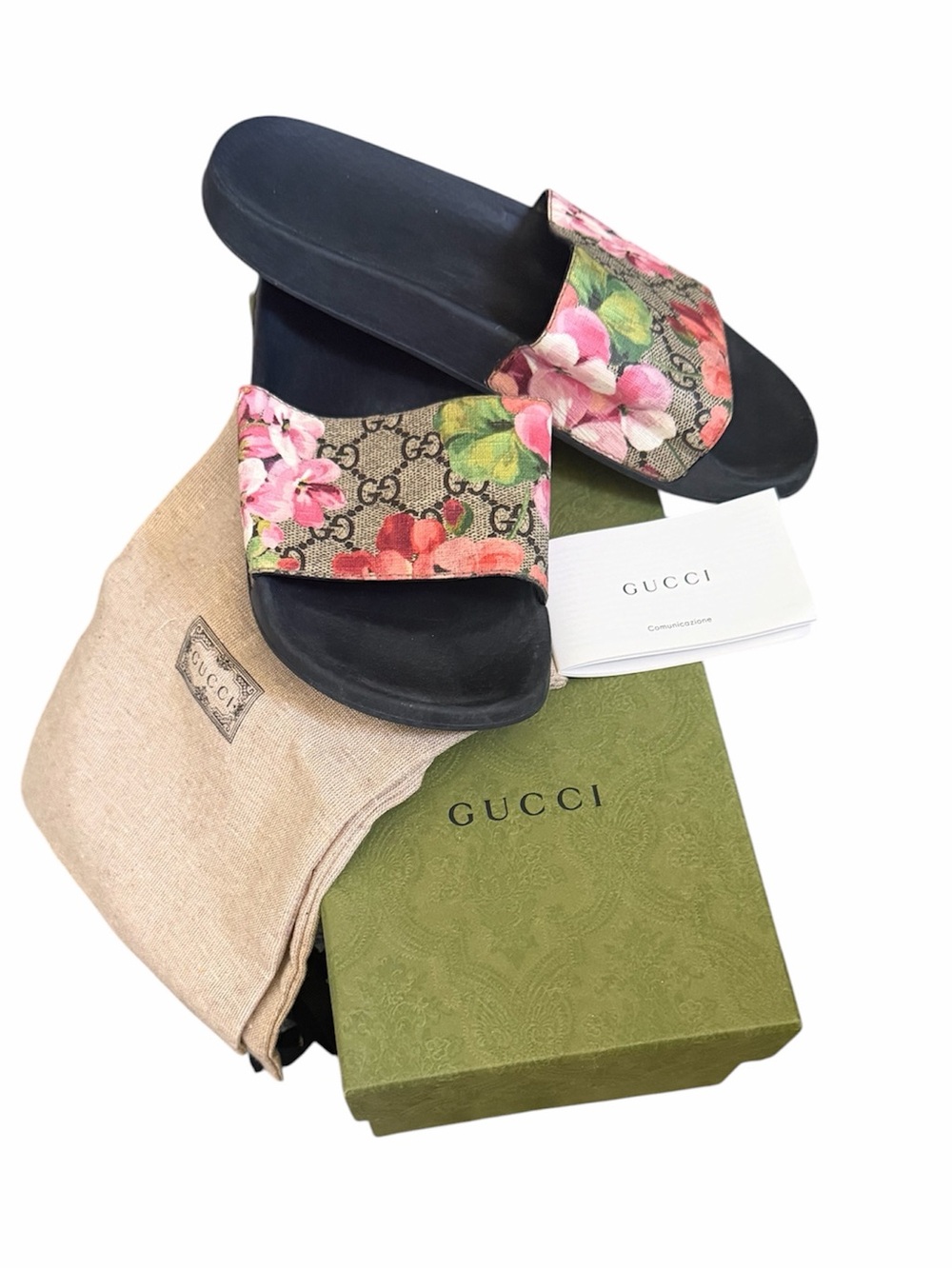GUCCI Floral GG Bloom Slides 36